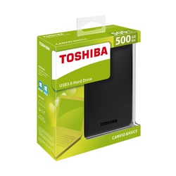 Toshiba Canvio Basics - External Hard Drive - USB 3.0 - 500GB - Black_